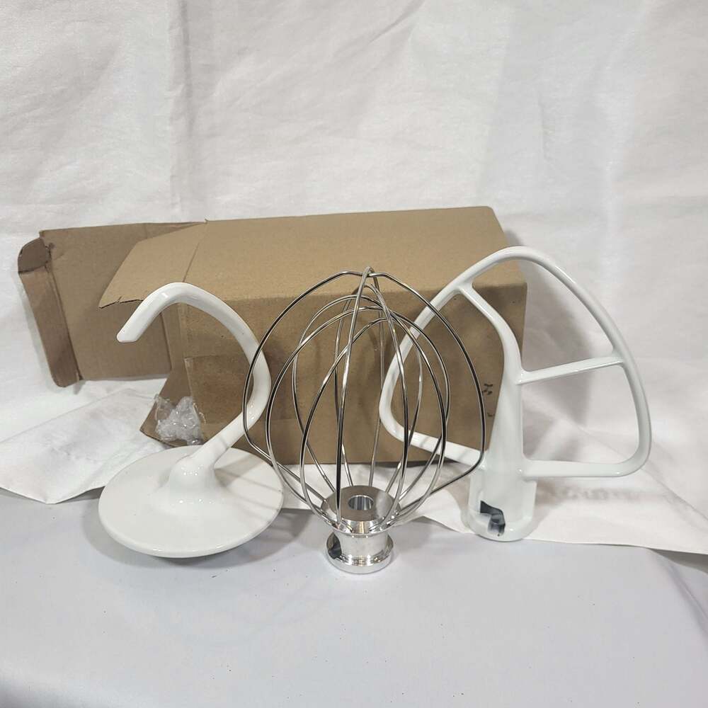 New in Box KitchenAid 3-Piece Stand Mixer Attachment Set (Dough Hook, Wire Whip,